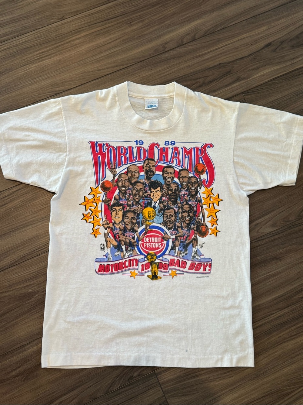 Vintage 1989 Detroit Pistons World Champs ‘MOTORCITY BAD BOYS’